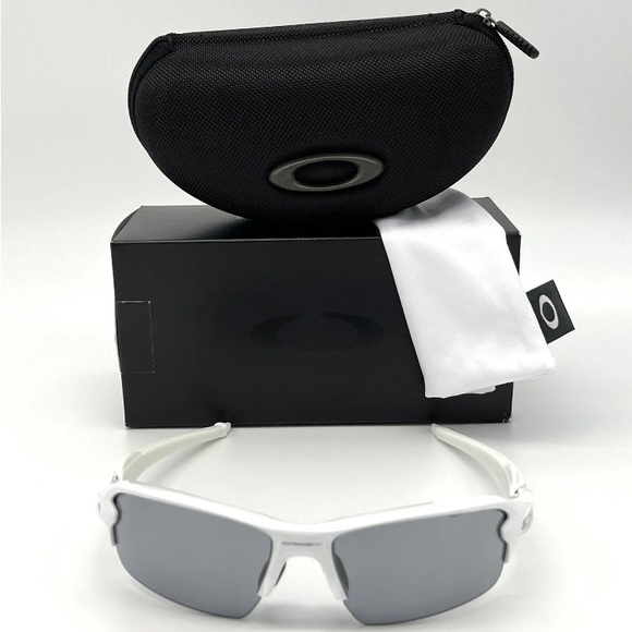 OAKLEY FLAK 2.0 (A) OO9271-16 Polished White /Slate Iridium 61mm Sunglasses - Picture 2 of 4